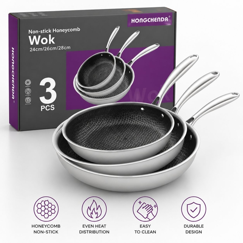 Wok keptuvių rinkinys