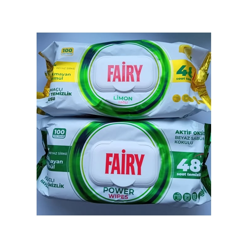 Fairy Power Wipes drėgnos valymo servetėlės (100 vnt.)