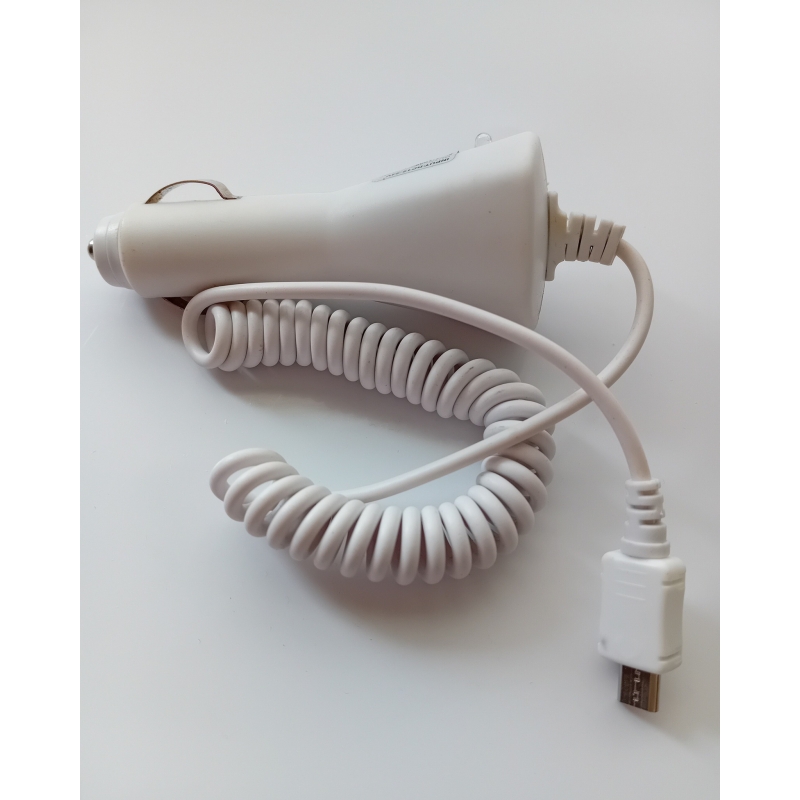 Automobilinis įkroviklis su spiraliniu laidu ir papildoma USB jungtimi
