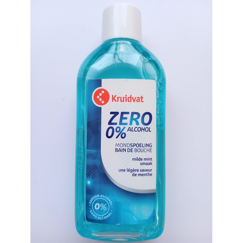 Kruidvat ZERO 0% Alcohol mėtų skonio burnos skalavimo skystis