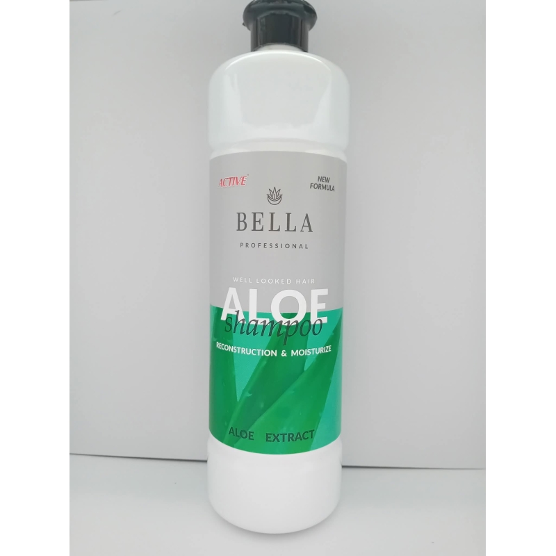 Bella Professional Aloe šampūnas – drėkinantis ir atgaivinantis (1 l)